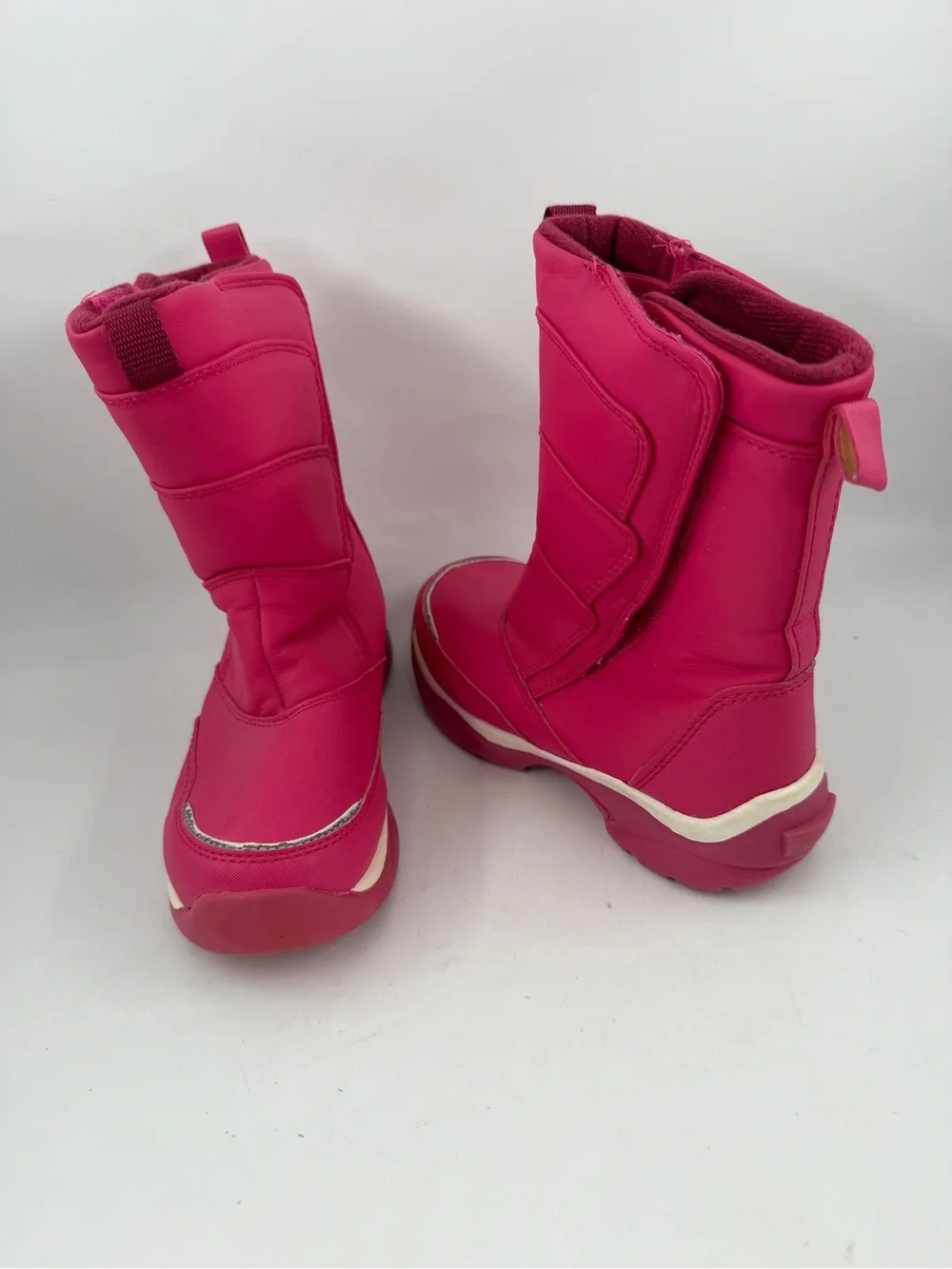 Lands End Girl’s Pink Insulated-SZ 13C M- Winter Snow Boots